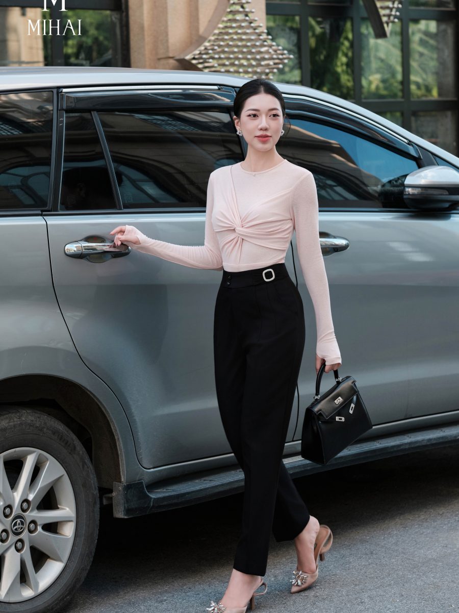 Quần Baggy Nơ Đai